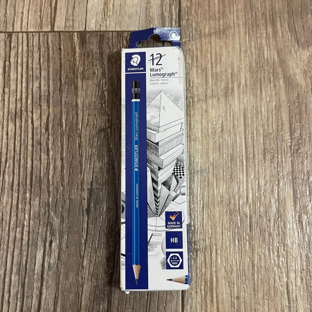 Staedtler Mars‎ Lumograph HB Graphite Drawing Pencils 8 Pack Germany 100-HB